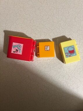 Lot of 3 Polly pocket play dough molds